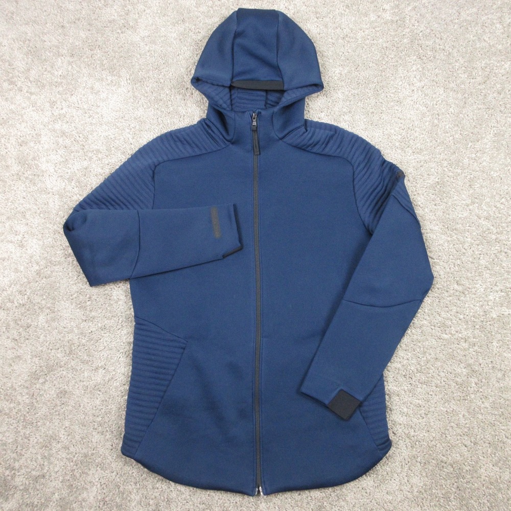 Under Armour Sweater Mens Large Blue‎ Performance Full Zip Hoodie Sweatshirt